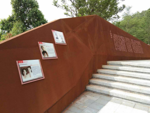 广西耐候钢挡土墙